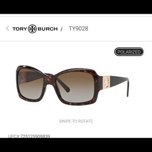 Tory Burch Polarized Tortoise Brown